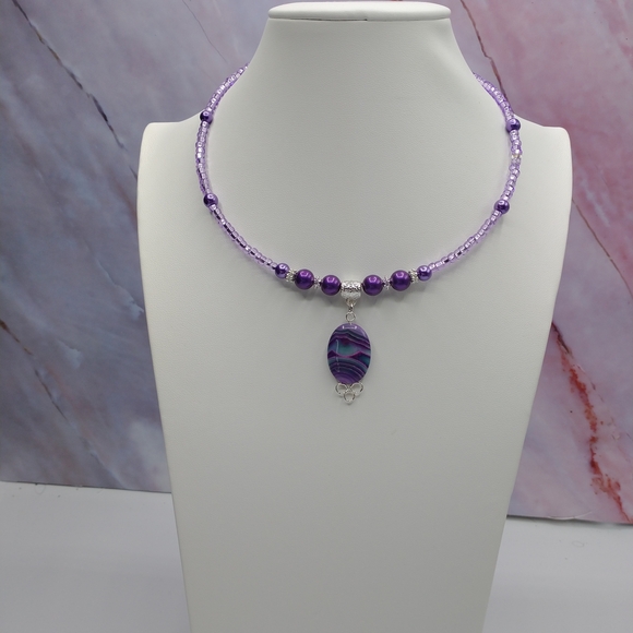 New Hand Crafted Memory Wire Choker Necklace - Picture 4 of 4